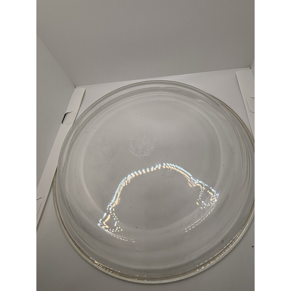 PYREX Rimmed Pie Plate 10-1/2" Style 210 Simple Rim Glass Pie Plate Cookware - Picture 3 of 5